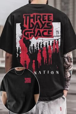 Fashion 2026 Three Days Grace Canada Band Graphic TShirt Mens Womens Cotton Tee Summer Casual Short Sleeve Round Neck Clothing