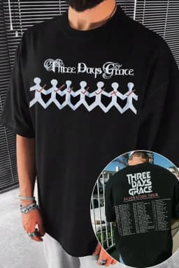 Fashion 2026 Three Days Grace Canada Band Graphic TShirt Mens Womens Cotton Tee Summer Casual Short Sleeve Round Neck Clothing