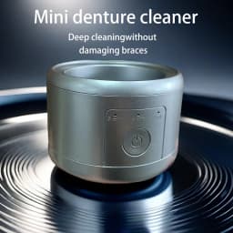 USB Electric Ultrasonic Cleaning Machine, Multi-Function for Denture Braces Box Invisible Retainer, Cleaner Device