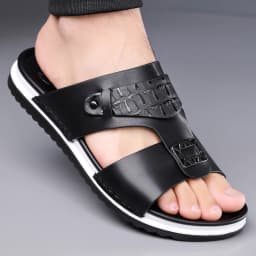 Men's Summer Comfortable Breathable Fashion Simple Slippers Outdoor Wear-Resistant Soft Bottom Casual Sandals-DH5306