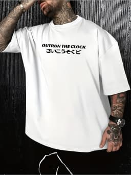 Men's JDM Racing Car Graphic T-Shirt 100% Cotton Hot Sale Oversized Tee Breathable Japanese Streetwear Tops