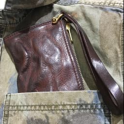 AETOO Locomotive retro long pleated to do old men's first layer cowhide purse hand bag coin purse