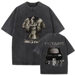 Rapper Don Toliver Octane Tour Album 2026 Vintage Washed Graphics T Shirts Men's Hip Hop Gothic Short Sleeve T-shirts Streetwear