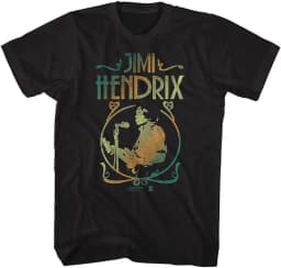 Retro Jimi Hendrix Rock Musician and Electric Guitarist T-Shirt 100% Cotton Graphic Tee Men Women Summer Streetwear Top