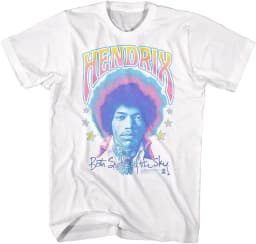 Retro Jimi Hendrix Rock Musician and Electric Guitarist T-Shirt 100% Cotton Graphic Tee Men Women Summer Streetwear Top