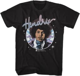 Retro Jimi Hendrix Rock Musician and Electric Guitarist T-Shirt 100% Cotton Graphic Tee Men Women Summer Streetwear Top