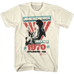 Retro Jimi Hendrix Rock Musician and Electric Guitarist T-Shirt 100% Cotton Graphic Tee Men Women Summer Streetwear Top