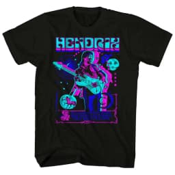 Retro Jimi Hendrix Rock Musician and Electric Guitarist T-Shirt 100% Cotton Graphic Tee Men Women Summer Streetwear Top