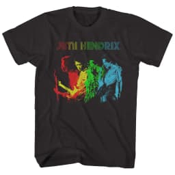 Retro Jimi Hendrix Rock Musician and Electric Guitarist T-Shirt 100% Cotton Graphic Tee Men Women Summer Streetwear Top