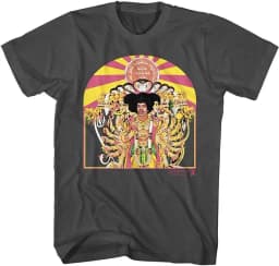 Retro Jimi Hendrix Rock Musician and Electric Guitarist T-Shirt 100% Cotton Graphic Tee Men Women Summer Streetwear Top