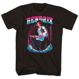 Retro Jimi Hendrix Rock Musician and Electric Guitarist T-Shirt 100% Cotton Graphic Tee Men Women Summer Streetwear Top