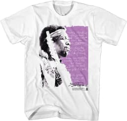 Retro Jimi Hendrix Rock Musician and Electric Guitarist T-Shirt 100% Cotton Graphic Tee Men Women Summer Streetwear Top