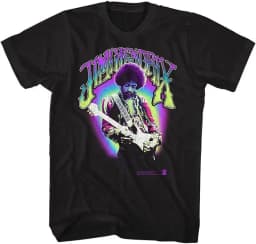 Retro Jimi Hendrix Rock Musician and Electric Guitarist T-Shirt 100% Cotton Graphic Tee Men Women Summer Streetwear Top