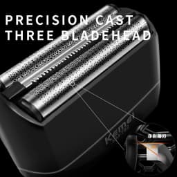 Kemei Waterproof Foil Shaver Electric Razor for Men's Face Compact Travel Shavers Close Shave Trimmer USB-C Rechargeable Gifts