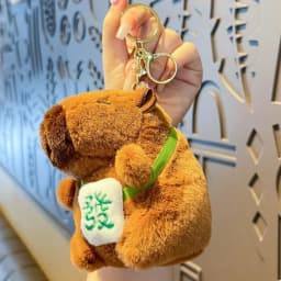 Cute Cartoon Capybara Pendant Plush Toy Doll Bag Hanging Ornaments Cute Kapila Keychain Doll Car Pendant Ornaments