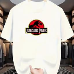 Jurassic Park T-shirt Men and Women Cotton Printed T-shirt Casual Funny Shirt "Jurassic World" Short-sleeved Cool Summer T-shirt
