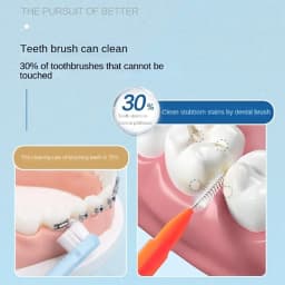 30/40/60 Pcs/Box Toothpick Dental Interdental Brush 0.6-1.5Mm Cleaning Between Teeth Oral Care Orthodontic I Shape Tooth Floss