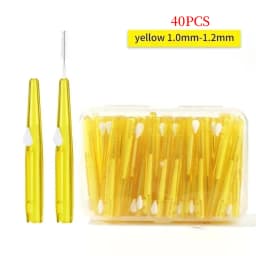30/40/60 Pcs/Box Toothpick Dental Interdental Brush 0.6-1.5Mm Cleaning Between Teeth Oral Care Orthodontic I Shape Tooth Floss