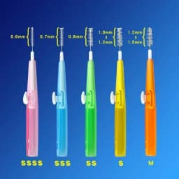 30/40/60 Pcs/Box Toothpick Dental Interdental Brush 0.6-1.5Mm Cleaning Between Teeth Oral Care Orthodontic I Shape Tooth Floss