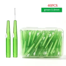 30/40/60 Pcs/Box Toothpick Dental Interdental Brush 0.6-1.5Mm Cleaning Between Teeth Oral Care Orthodontic I Shape Tooth Floss