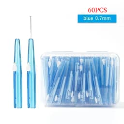 30/40/60 Pcs/Box Toothpick Dental Interdental Brush 0.6-1.5Mm Cleaning Between Teeth Oral Care Orthodontic I Shape Tooth Floss