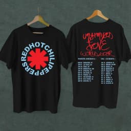 2026 Summer Red Hot Chili Peppers Band Graphic Print T-shirt Summer New Short Sleeves Men Women Cotton Y2K Quality Shirt