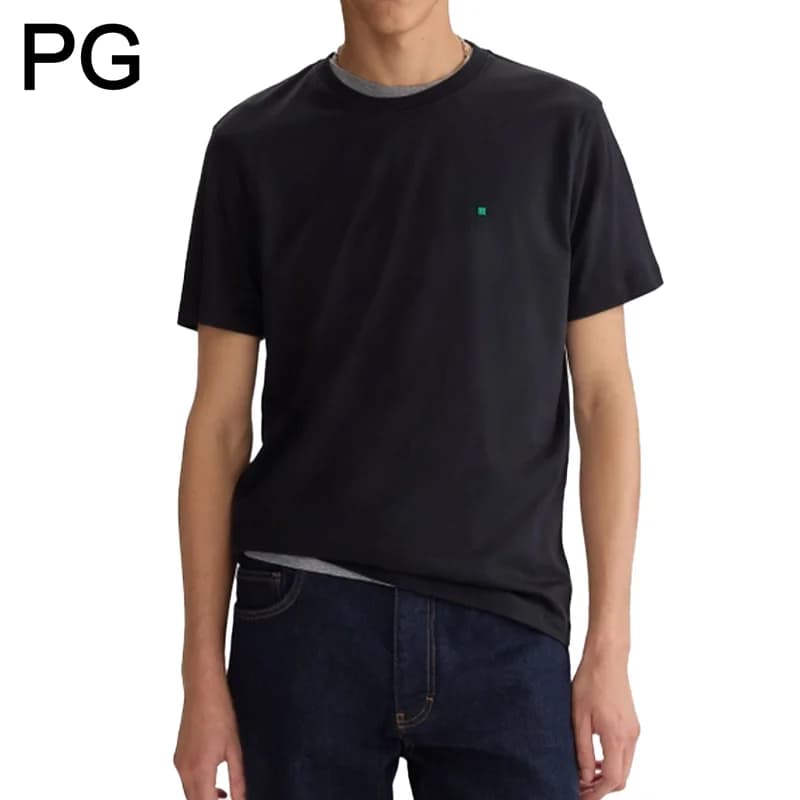 PG Men's Basic Solid Color T-Shirt Crew Neck Short Sleeve Cotton Blend Tee Casual Minimalist Small Logo T Shirts For Daily Wear