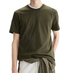 PG Men's Basic Solid Color T-Shirt Crew Neck Short Sleeve Cotton Blend Tee Casual Minimalist Small Logo T Shirts For Daily Wear