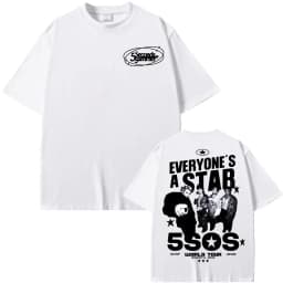 5 Seconds of Summer Everyone's A Star 2026 World Tour T-shirt Men Women Harajuku Hip Hop Punk T Shirts Summer Tops Loose T Shirt