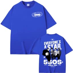 5 Seconds of Summer Everyone's A Star 2026 World Tour T-shirt Men Women Harajuku Hip Hop Punk T Shirts Summer Tops Loose T Shirt