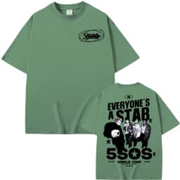 5 Seconds of Summer Everyone's A Star 2026 World Tour T-shirt Men Women Harajuku Hip Hop Punk T Shirts Summer Tops Loose T Shirt