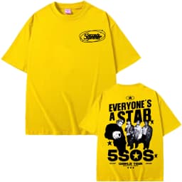 5 Seconds of Summer Everyone's A Star 2026 World Tour T-shirt Men Women Harajuku Hip Hop Punk T Shirts Summer Tops Loose T Shirt