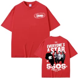 5 Seconds of Summer Everyone's A Star 2026 World Tour T-shirt Men Women Harajuku Hip Hop Punk T Shirts Summer Tops Loose T Shirt