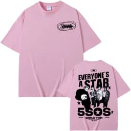 5 Seconds of Summer Everyone's A Star 2026 World Tour T-shirt Men Women Harajuku Hip Hop Punk T Shirts Summer Tops Loose T Shirt