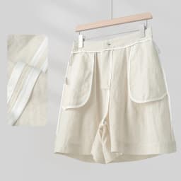 2026 Women's Linen Shorts Y2K, Single Button Zipper Fly Multi Pocket Mini Shorts, Home Leisure Commute Daily Summer Shorts