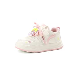 2026 Spring Autumn Children Shoes KPOP Leather Breathable Kids Casual Shoes Non-slip Fashion Toddler Girls Boys Sneakers