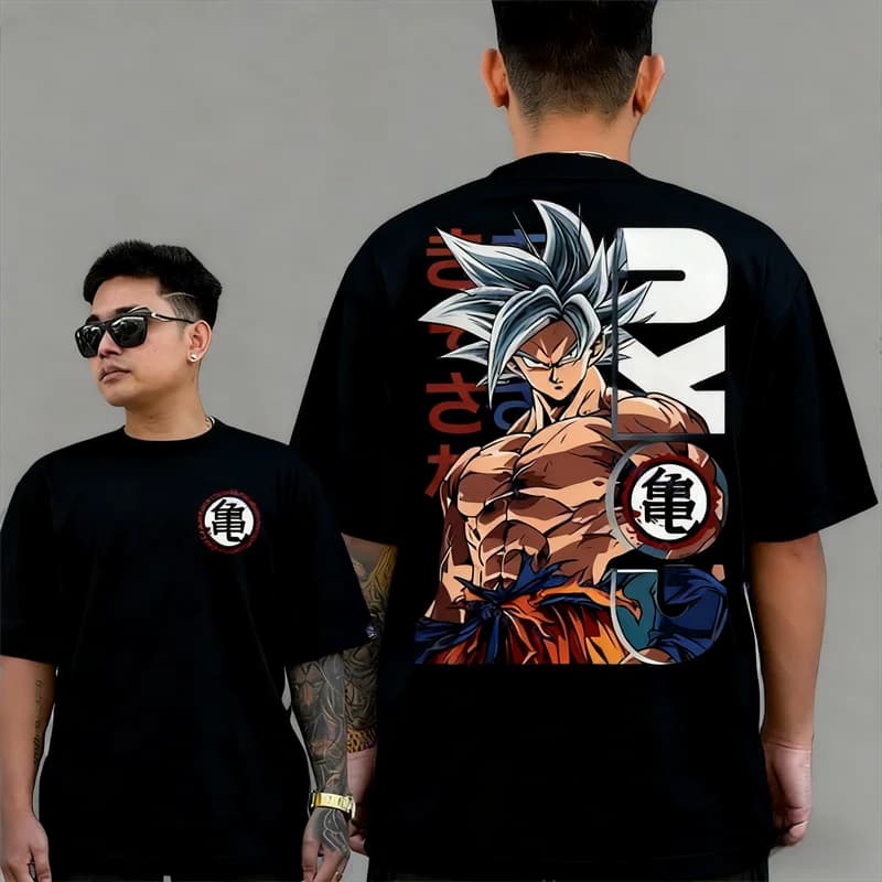 2026 New Goku Dragon Ball Anime T-shirt for Men and Women Extra Casual Cotton Men and Women T-shirt Summer Sports Harajuku