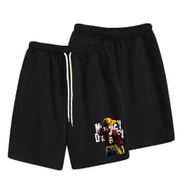 One Piece Anime Casual Men's and Women's Shorts Summer Slightly Elastic High-quality 3D Sports Shorts