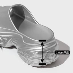 Silver Chunky Platform Slippers Women 2026 Summer Thick Bottom Heighten Sandals Woman Fashion Non Slip Wedges Sandals Female