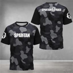 Fluorescent Green Spartan Style Workout T-Shirt Men Women Unisex Fitness Graphic Tee Casual Streetwear Summer outdoor clothing
