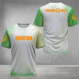Fluorescent Green Spartan Style Workout T-Shirt Men Women Unisex Fitness Graphic Tee Casual Streetwear Summer outdoor clothing