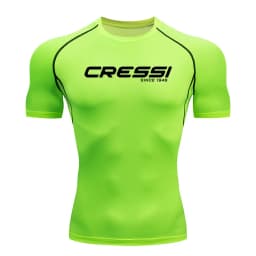 2026 Men Surf Sunscreen Diving Suit Rash Protection t-Shirt Swimsuit Tight Short-Sleeved Swimming Floating UV tee shirt homme