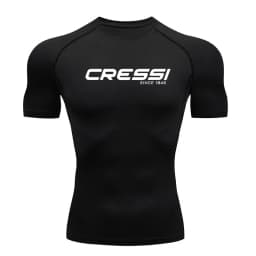 2026 Men Surf Sunscreen Diving Suit Rash Protection t-Shirt Swimsuit Tight Short-Sleeved Swimming Floating UV tee shirt homme