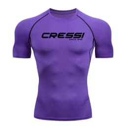 2026 Men Surf Sunscreen Diving Suit Rash Protection t-Shirt Swimsuit Tight Short-Sleeved Swimming Floating UV tee shirt homme