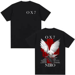 2026 Rapper Niro OX7 Album Merch T Shirt Men Women Hip Hop Fashion Pop Music Short Sleeve Male Casual Cotton Vintage T-shirt