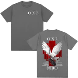 2026 Rapper Niro OX7 Album Merch T Shirt Men Women Hip Hop Fashion Pop Music Short Sleeve Male Casual Cotton Vintage T-shirt