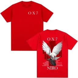 2026 Rapper Niro OX7 Album Merch T Shirt Men Women Hip Hop Fashion Pop Music Short Sleeve Male Casual Cotton Vintage T-shirt