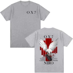 2026 Rapper Niro OX7 Album Merch T Shirt Men Women Hip Hop Fashion Pop Music Short Sleeve Male Casual Cotton Vintage T-shirt