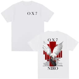 2026 Rapper Niro OX7 Album Merch T Shirt Men Women Hip Hop Fashion Pop Music Short Sleeve Male Casual Cotton Vintage T-shirt