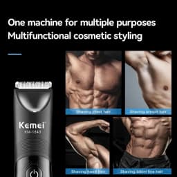 Kemei KM-1838 KM-1840 Groin Area Hair Trimmer Lawn Mower Ceramic Blade Waterproof Wet Dry Clippers Pubic Armpit Body Hair Razor
